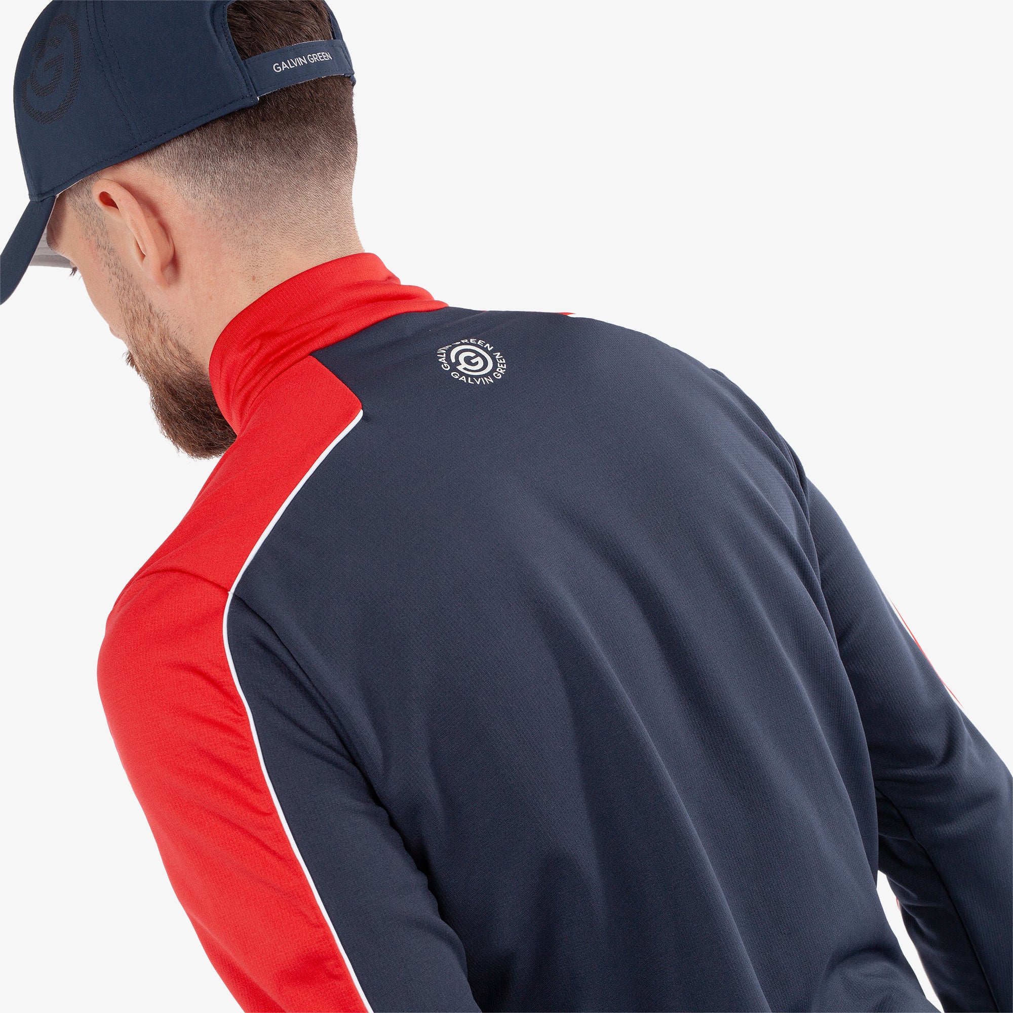 Galvin Green Dave Insulate Mens Golf Mid Layer Navy/Red